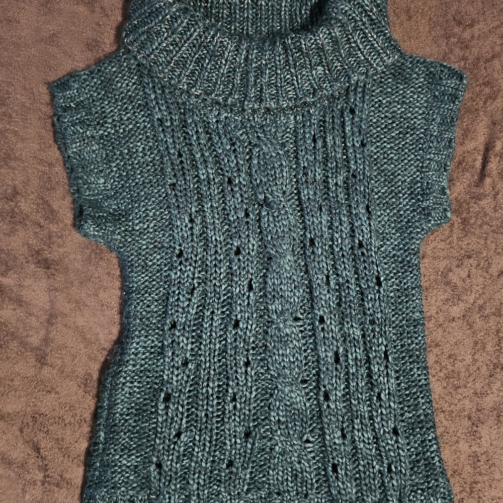 Mudd Women's Deep Teal Cowl Neck Sweater